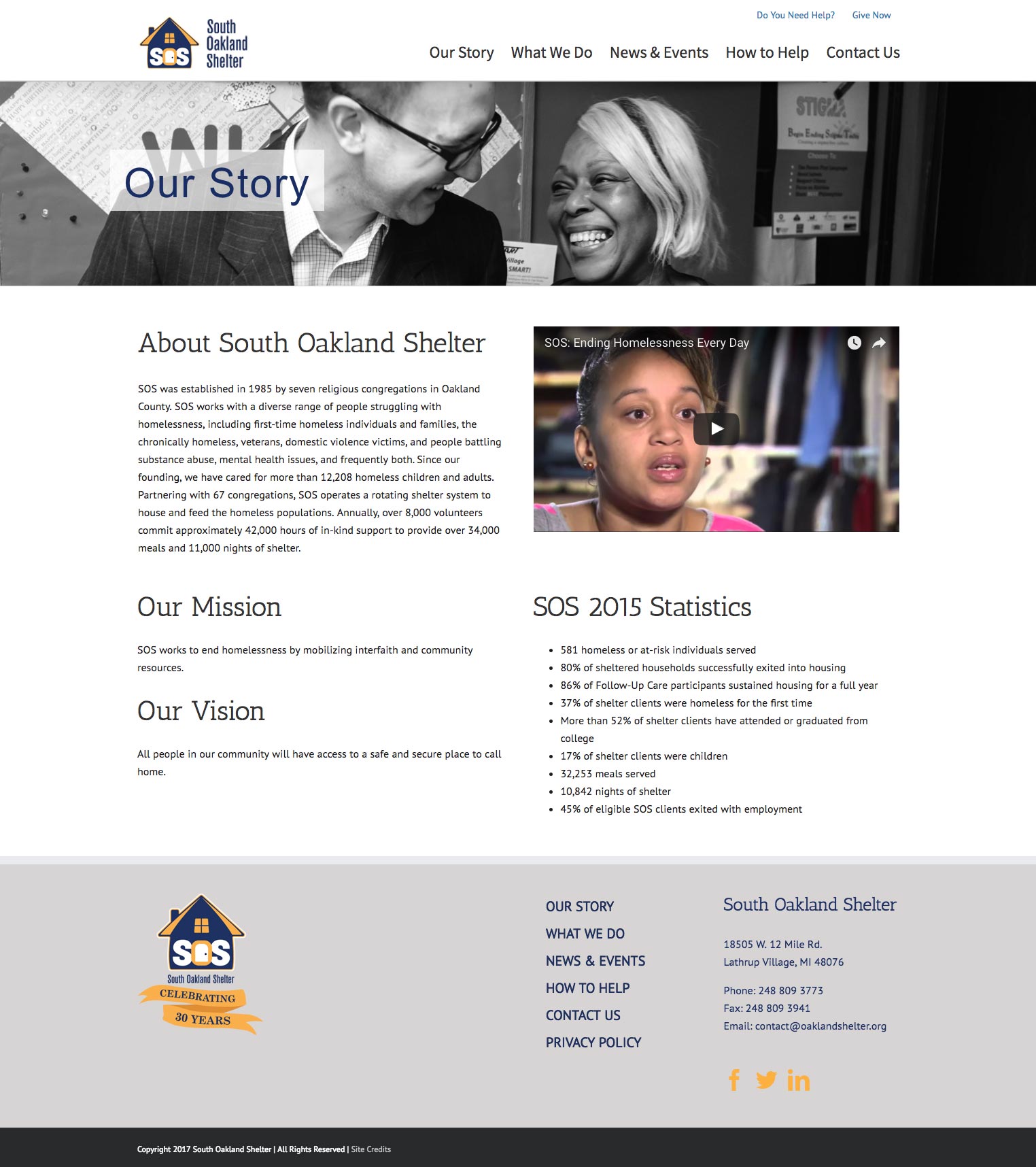 South Oakland Shelter Website - Our Story